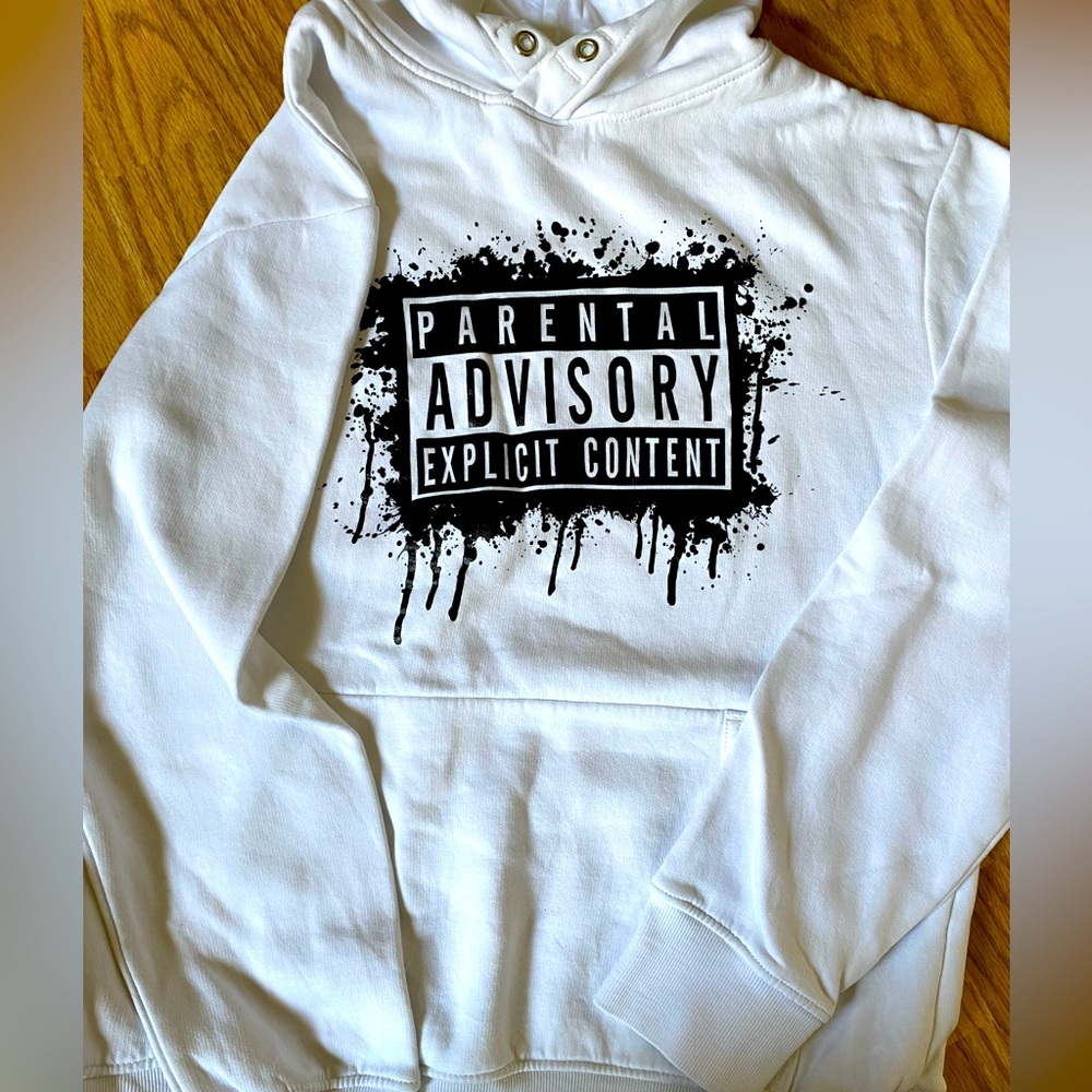 H&M sweatshirt! It’s amazing. Size small